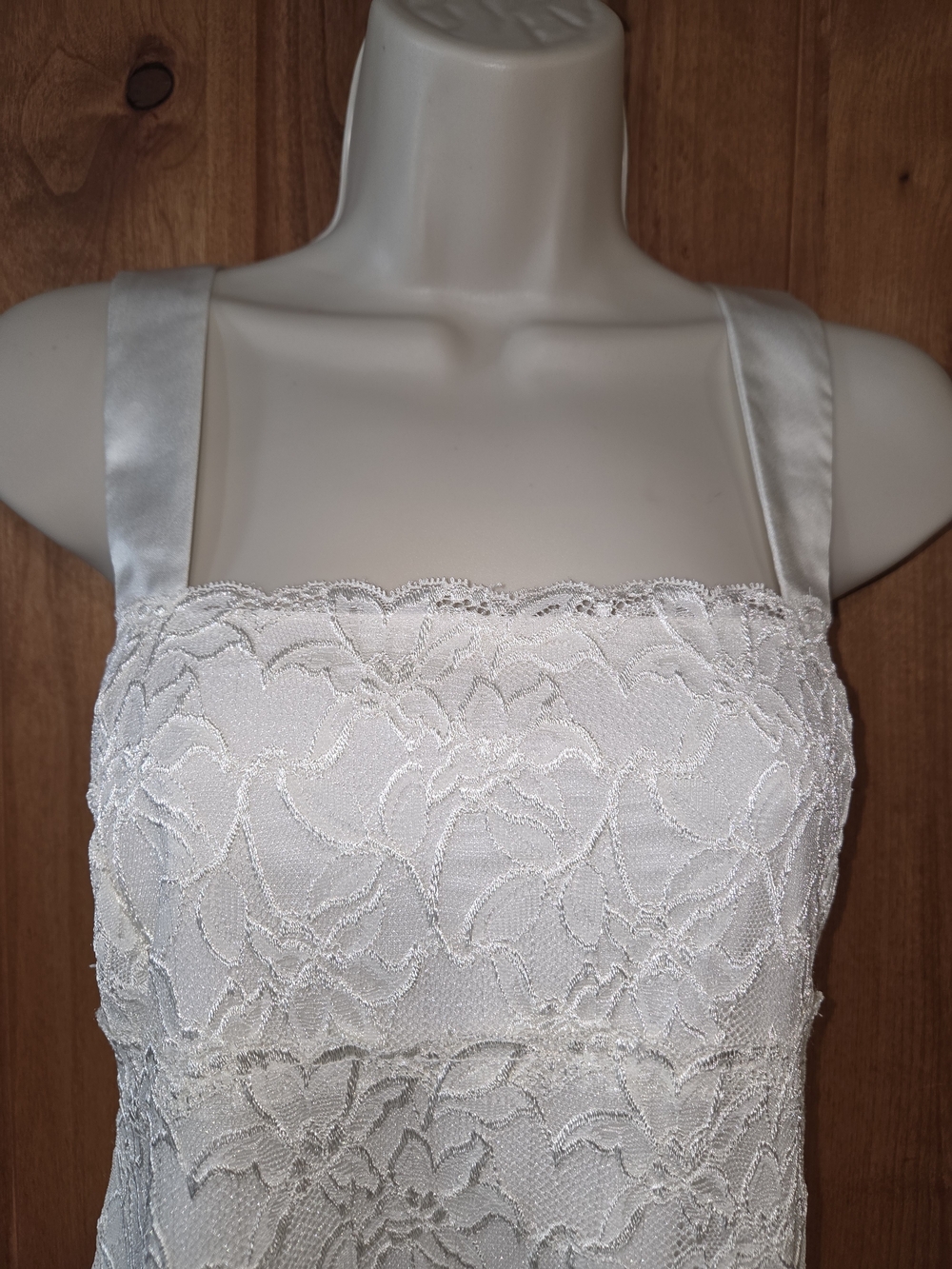 Coldwater Creek White Lace Camisole with Satin Straps - Picture 2 of 5